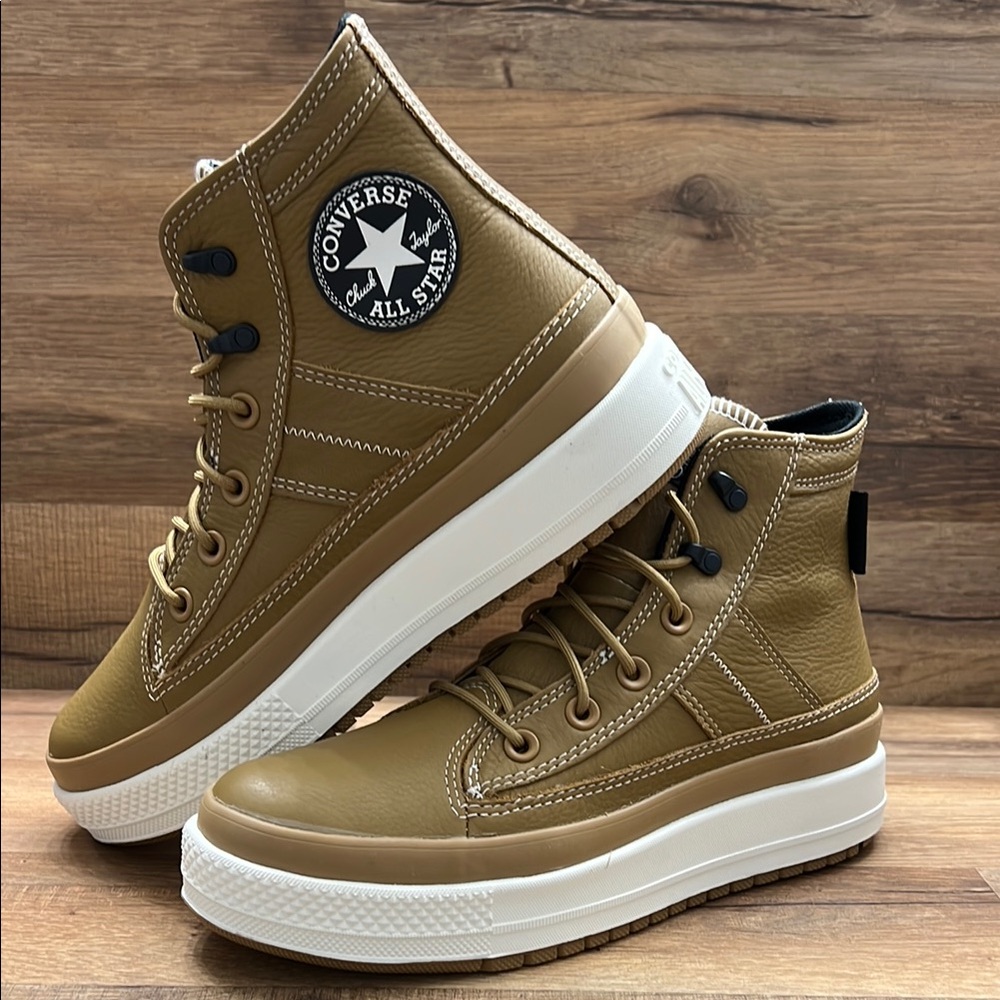 Converse Tan High-Top Sneakers - Picture 3 of 11